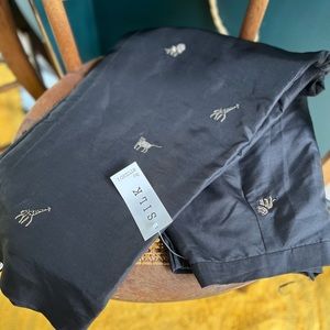 Silk Embroidered Pants